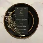 הדפסת הזמנות לחתונה - תפריט